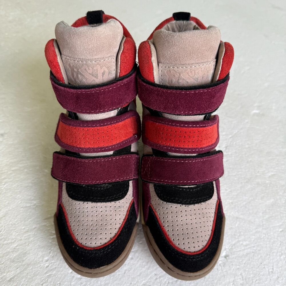 Ash Alex LIMITED Suede multicolor Wedge Sneakers size 37 EUC / 7 US - Picture 2 of 11